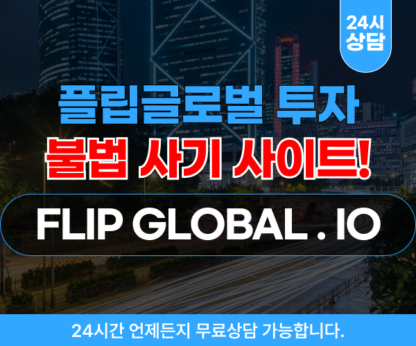 플립글로벌 투자 사기, 불법 코인거래 사이트 주소 – flipglobal.io